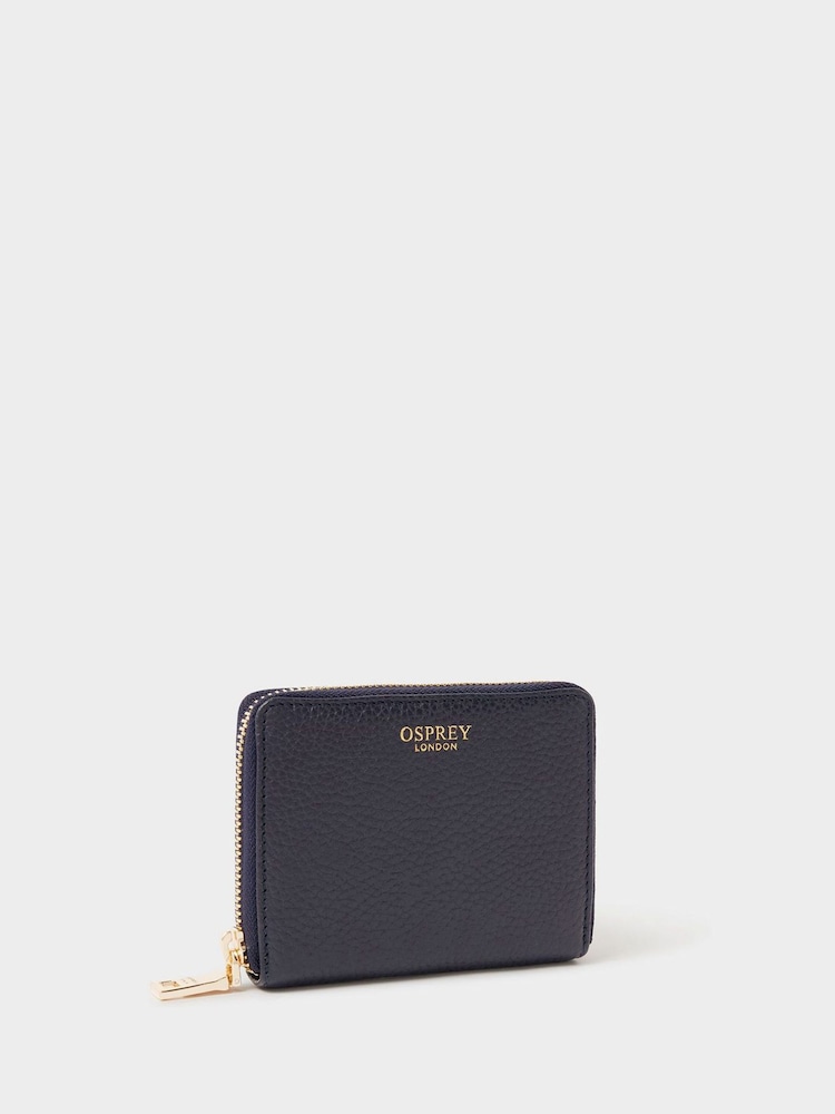 Osprey London Blue The Core Small Leather Zip Around Purse - Image 2 of 5 Osprey London Blue The Core Small Leather Zip Around Purse - Image 2 of 5