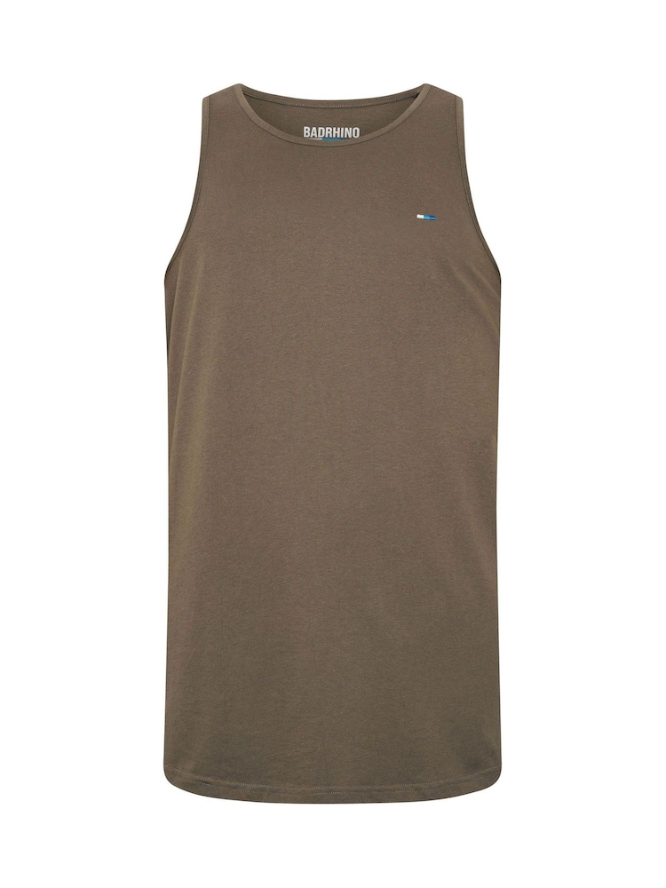 BadRhino Big & Tall Green Longline Falcon Singlet Vests 3 Pack - Image 9 of 9