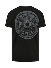 BadRhino Big & Tall Black IronRhino Weightplate T-Shirt - Image 7 of 7