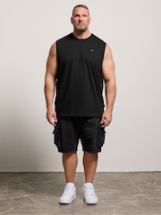 BadRhino Big & Tall Black Muscle Vests 3 Pack - Image 3 of 9