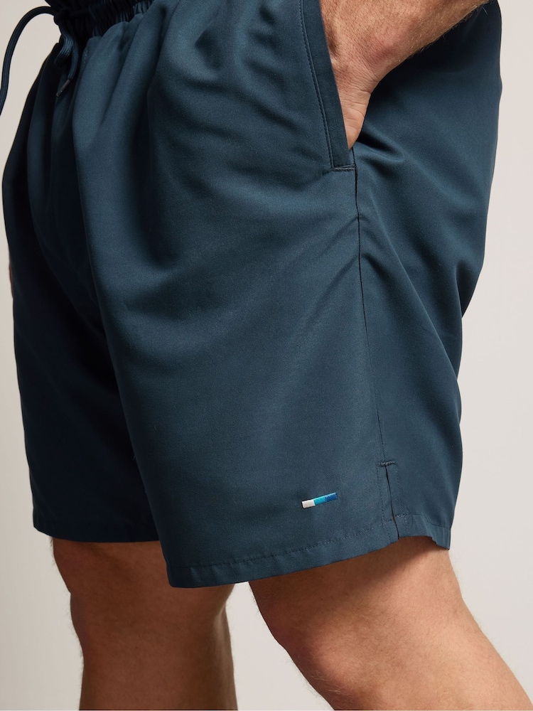 BadRhino Big & Tall Blue Plain Swim Shorts - Image 4 of 4