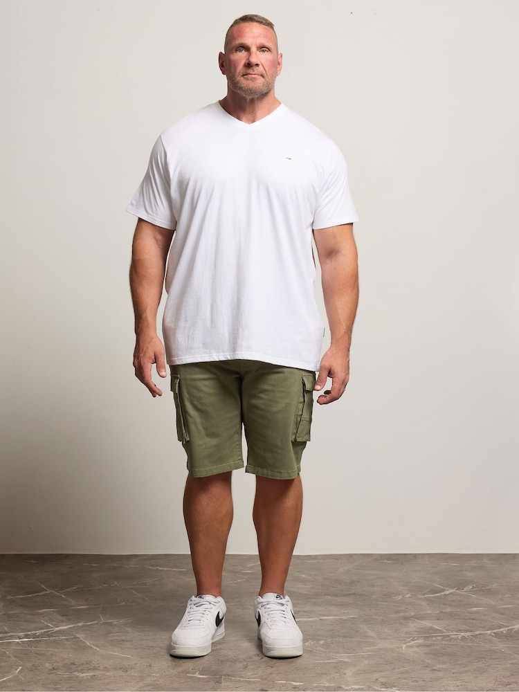 BadRhino Big & Tall Green Stretch Cargo Shorts - Image 4 of 4