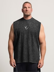 BadRhino Big & Tall Black IronRhino Old English Vest - Image 1 of 7