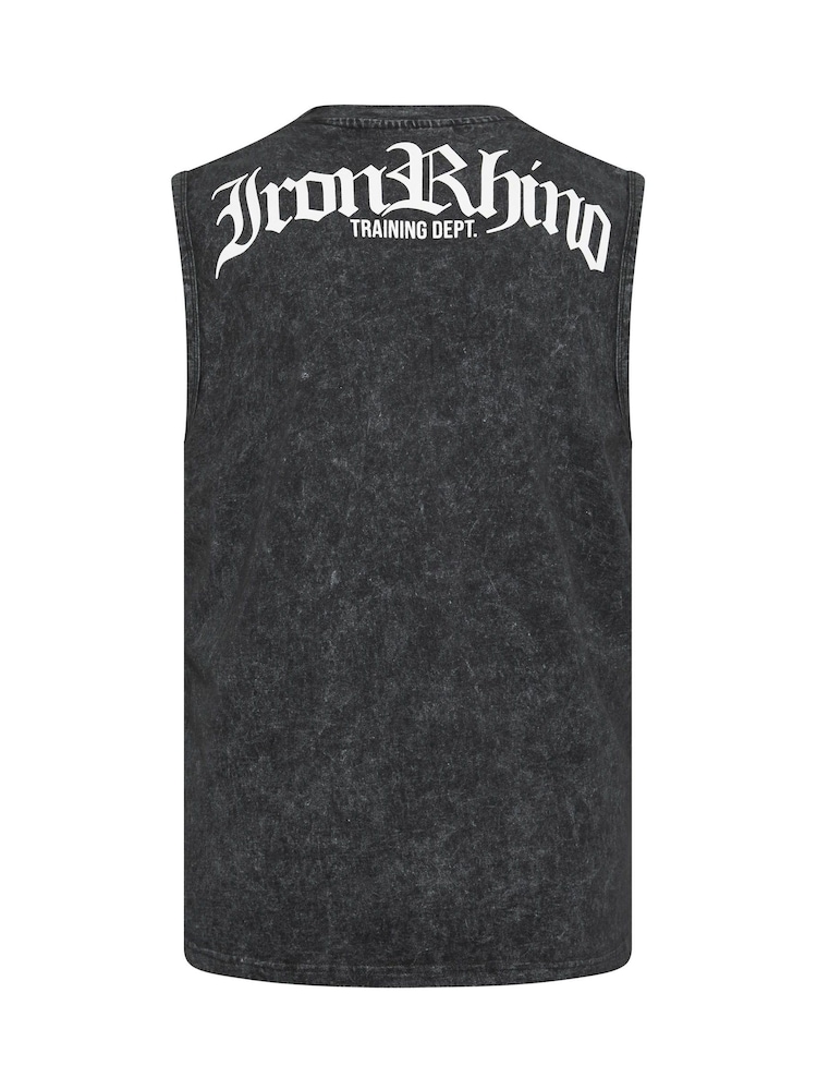 BadRhino Big & Tall Black IronRhino Old English Vest - Image 7 of 7 BadRhino Big & Tall Black IronRhino Old English Vest - Image 7 of 7
