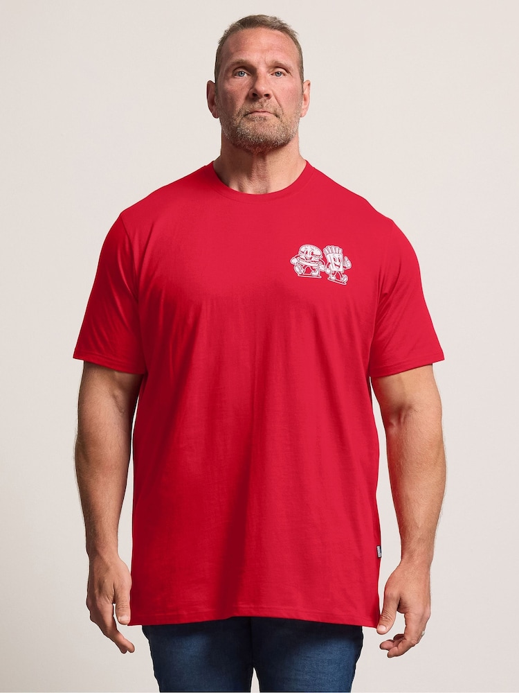 Rojo - Largo - Camiseta BadRhino Big & Tall Grill & Chill - Imagen 1 de 7