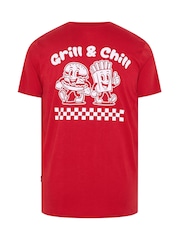 Rojo - Largo - Camiseta BadRhino Big & Tall Grill & Chill - Imagen 7 de 7