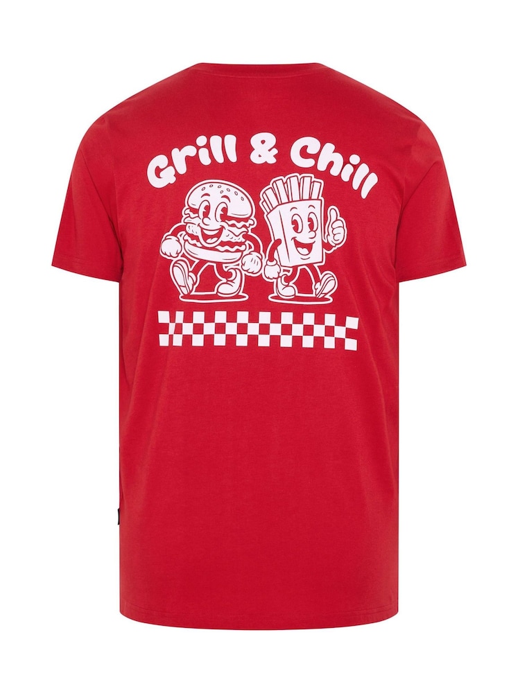 Rojo - Largo - Camiseta BadRhino Big & Tall Grill & Chill - Imagen 7 de 7