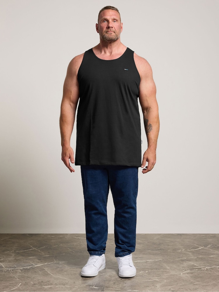 BadRhino Big & Tall Black Vests 5 Pack - Image 2 of 4 BadRhino Big & Tall Black Vests 5 Pack - Image 2 of 4