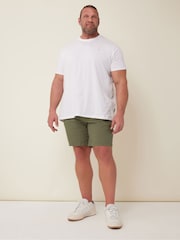 شورت تشينوز قابل للتمدد بمقاس كبير وطويل من Badrhino - Image 3 of 4