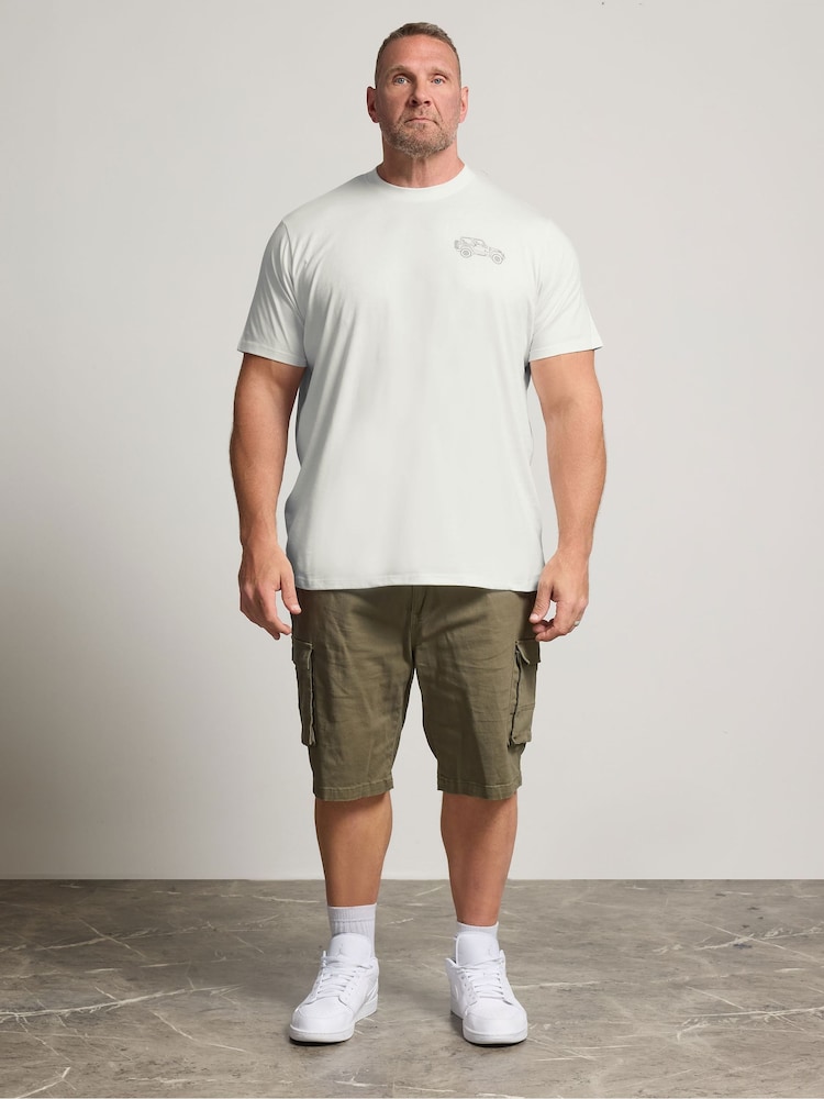 BadRhino Big & Tall White Forever Off Roader T-Shirt - Image 2 of 6 BadRhino Big & Tall White Forever Off Roader T-Shirt - Image 2 of 6