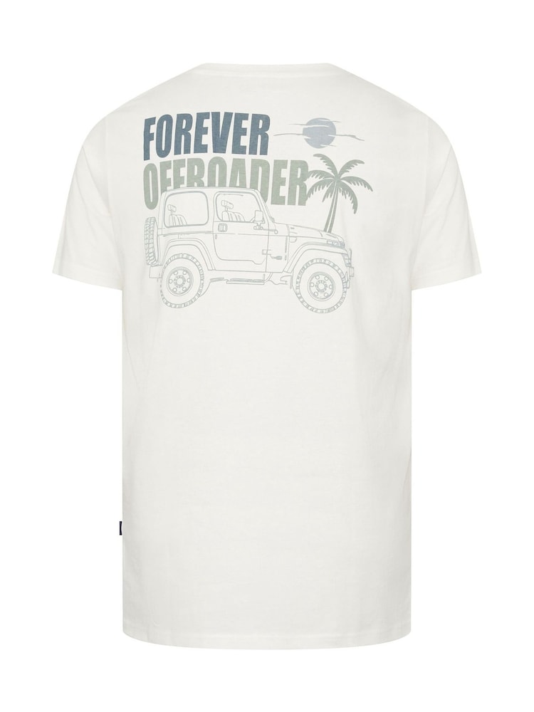BadRhino Big & Tall White Forever Off Roader T-Shirt - Image 6 of 6 BadRhino Big & Tall White Forever Off Roader T-Shirt - Image 6 of 6
