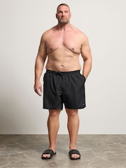 BadRhino Big & Tall Black Plain Swim Shorts - Image 2 of 6