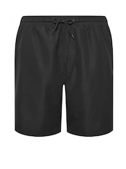 BadRhino Big & Tall Black Plain Swim Shorts - Image 5 of 6