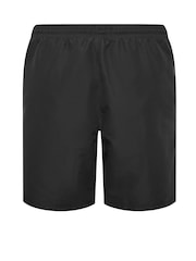 BadRhino Big & Tall Black Plain Swim Shorts - Image 6 of 6