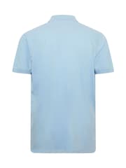 BadRhino Big & Tall Chambray Blue Contrast Core Polo Shirt - Image 6 of 6