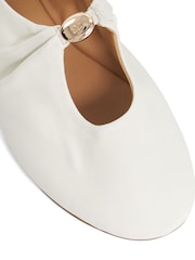 Dune London White Havella Ballet Pumps - Image 5 of 5