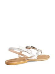 Dune London White Liana Casual Sandals - Image 3 of 5