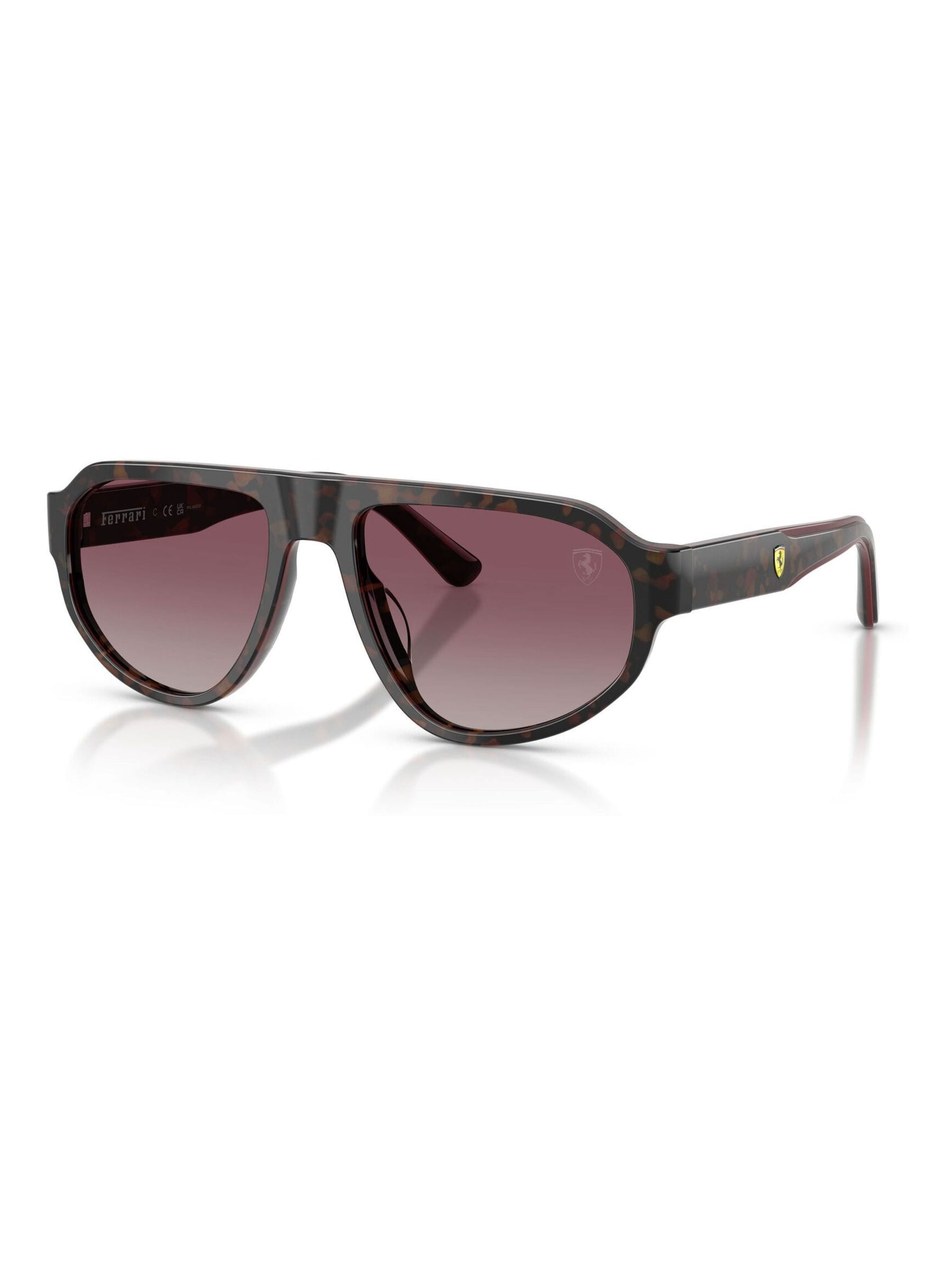 Ferrari Scuderia Red Fz6027u 760/85 Man Sunglasses Acetate Turtle Geometric Polarized - Image 2
