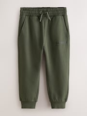smALLSAINTS Dark Green Underground Straight Cuffed Cotton Joggers - Image 1 of 6