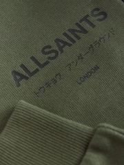 smALLSAINTS Dark Green Underground Straight Cuffed Cotton Joggers - Image 6 of 6