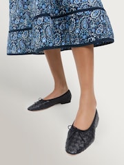 Loeffler Randall Black Landry Woven Shoes - Image 1 of 7