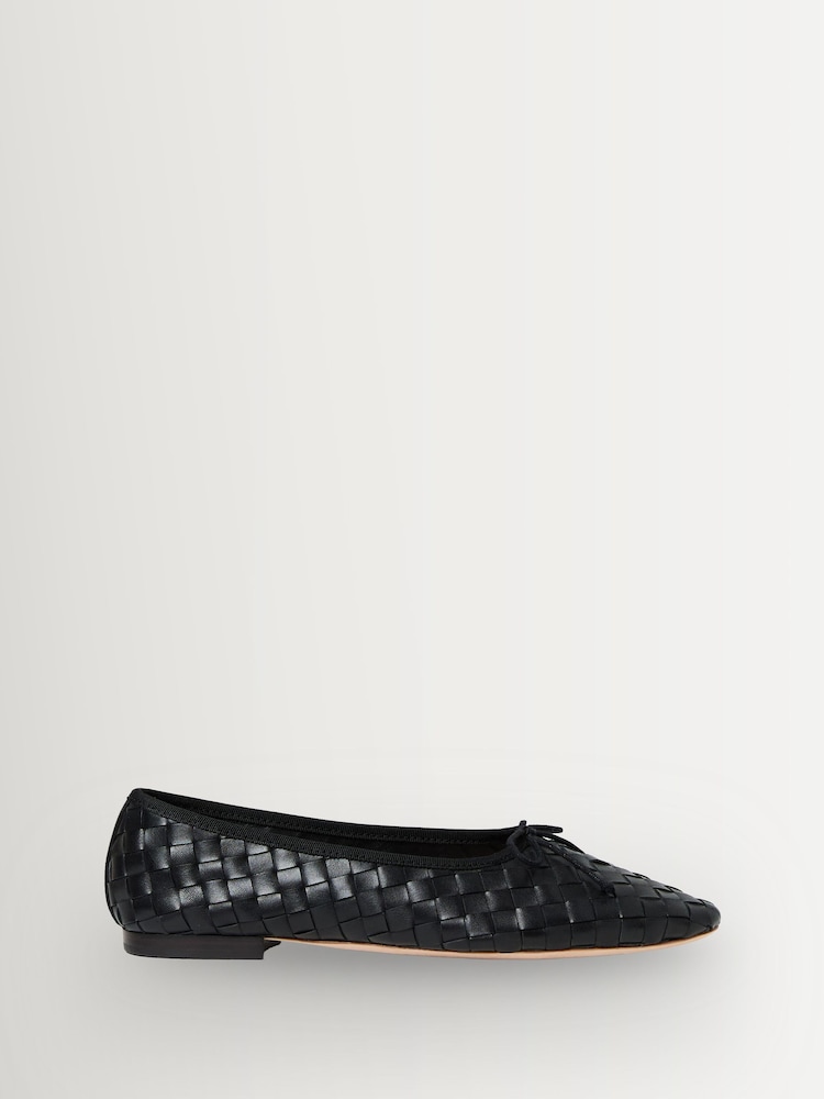 Loeffler Randall Black Landry Woven Shoes - Image 2 of 7 Loeffler Randall Black Landry Woven Shoes - Image 2 of 7