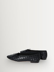 Loeffler Randall Black Landry Woven Shoes - Image 5 of 7