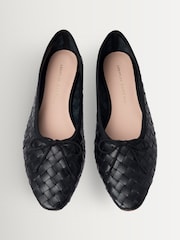 Loeffler Randall Black Landry Woven Shoes - Image 6 of 7