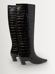 Loeffler Randall Black Marley Kicked Heel Tall Boots - Image 5 of 5