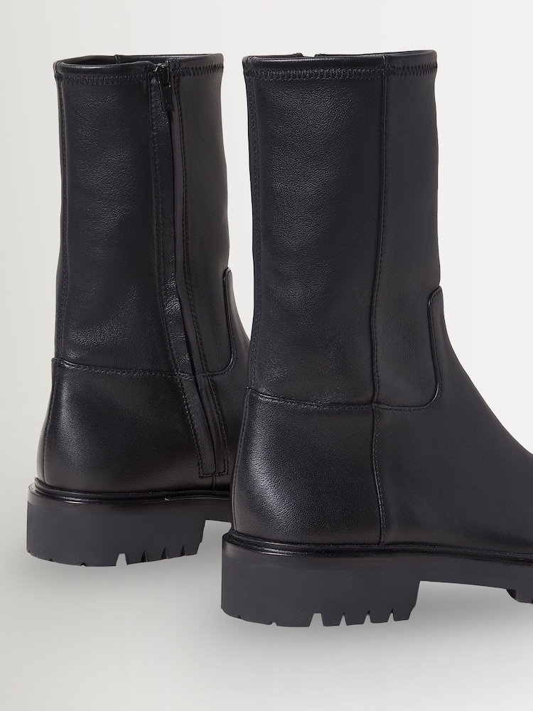 Loeffler Randall Black Danny Tall Ankle Lug Sole Boots - Image 5 of 5 Loeffler Randall Black Danny Tall Ankle Lug Sole Boots - Image 5 of 5