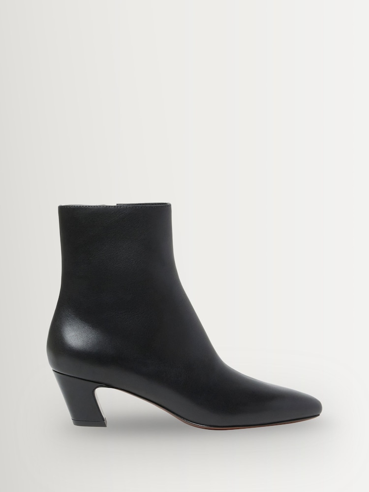 Loeffler Randall Black Harper Kicked Heel Ankle Boots - Image 1 of 5