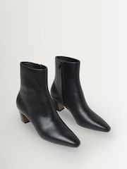 Loeffler Randall Black Harper Kicked Heel Ankle Boots - Image 3 of 5
