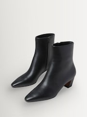 Loeffler Randall Black Harper Kicked Heel Ankle Boots - Image 4 of 5