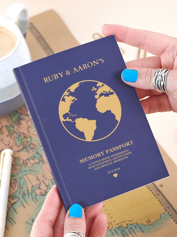 Personalised Couple's Passport Adventure Journal by Oakdene - Image 1 of 5 Personalised Couple's Passport Adventure Journal by Oakdene - Image 1 of 5