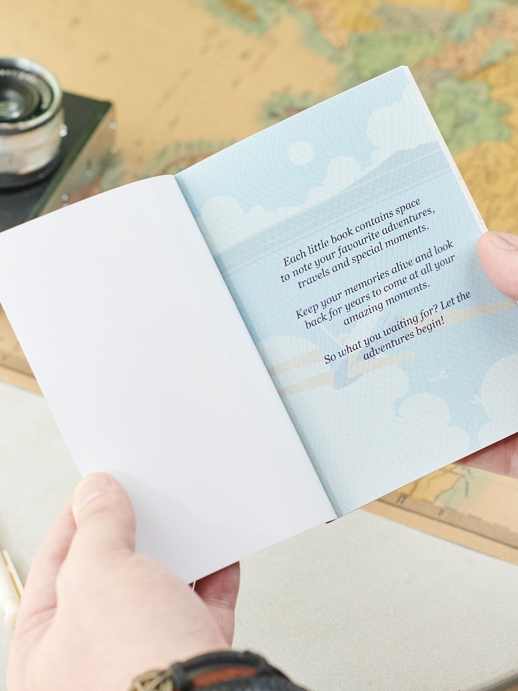 Personalised Couple's Passport Adventure Journal by Oakdene - Image 2 of 5 Personalised Couple's Passport Adventure Journal by Oakdene - Image 2 of 5
