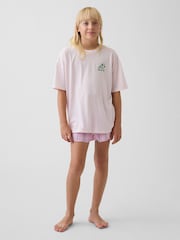 Gap Pink Pyjamas short Set (5-13yrs) - Image 1 of 4