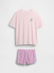 Gap Pink Pyjamas short Set (5-13yrs) - Image 3 of 4