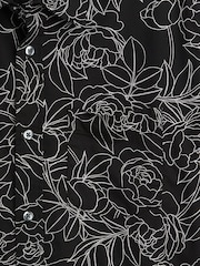 Gap Black Floral Stretch Poplin Shirt - Image 5 of 5