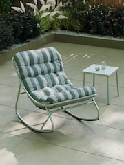 Charles Bentley Green Porto Garden Rocking Chair - Image 2 of 6