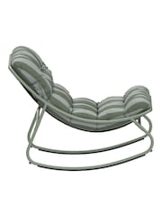 Charles Bentley Green Porto Garden Rocking Chair - Image 4 of 6