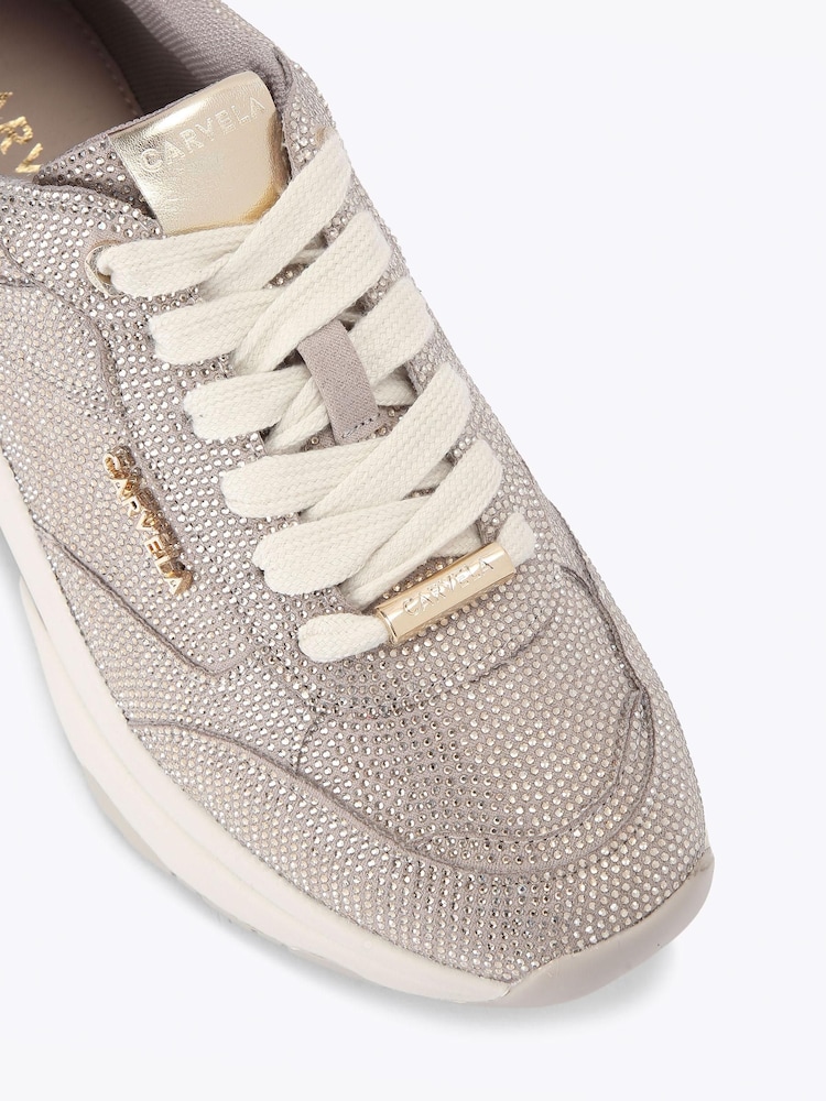 Carvela Nude Adoro Bling Trainers - Image 5 of 5 Carvela Nude Adoro Bling Trainers - Image 5 of 5