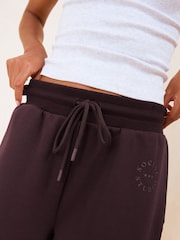 Friends Like These Aubergine Purple Studio Premium Heavyweight Scuba Seamed Joggers - Image 3 of 5