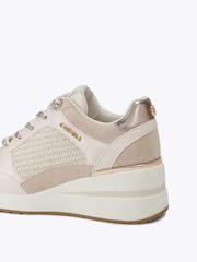 Carvela Cream Divina Trainers - Image 4 of 5