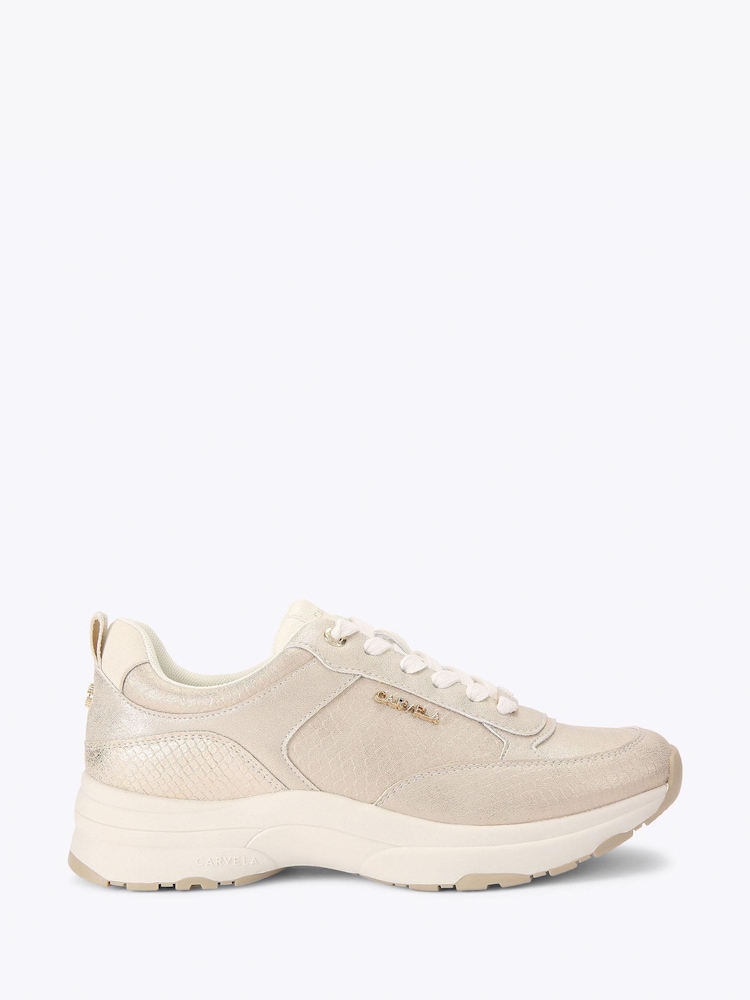 Carvela Gold Adoro Trainers - Image 1 of 4