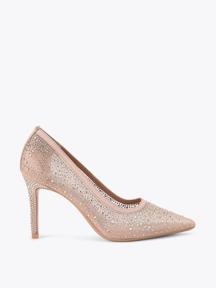 Carvela Pink Lovebird Mesh Heels - Image 1 of 4 Carvela Pink Lovebird Mesh Heels - Image 1 of 4