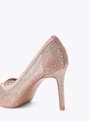 Carvela Pink Lovebird Mesh Heels - Image 4 of 4
