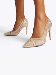 Carvela Gold Fantastico Court Shoes - Image 1 of 5
