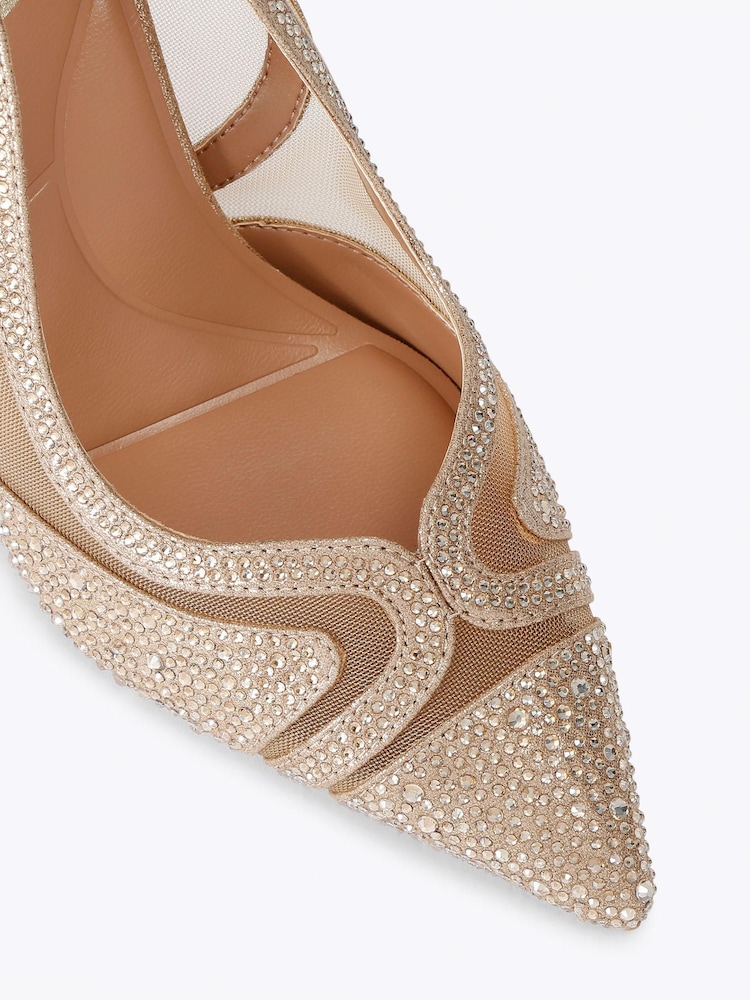 Carvela Gold Fantastico Court Shoes - Image 5 of 5