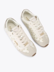 Carvela White Tivoli Daisy Trainers - Image 2 of 4