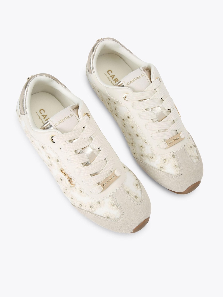 Carvela White Tivoli Daisy Trainers - Image 2 of 4